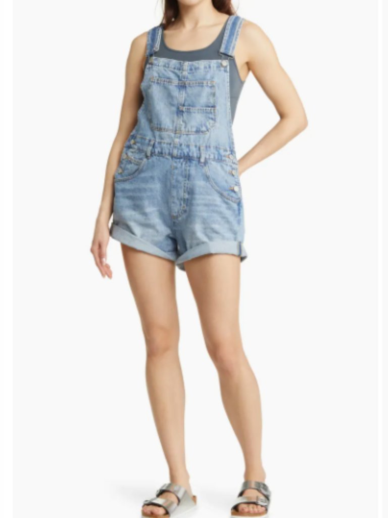 Free People We The Free Ziggy Denim Shortalls